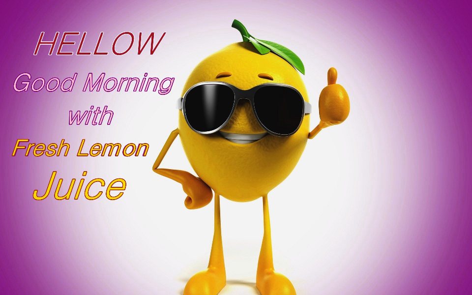 Good Morning With Fresh Lemon Juice