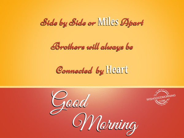 Brothers Will Be Connected Good Morning-wm202