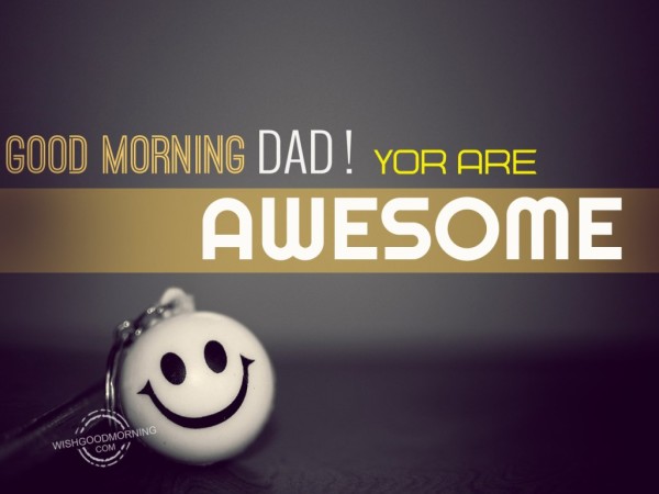 Good Morning Dad You Are Awesome