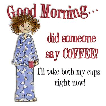 Good Morning Did Someone Say CoffeeA Sweet Good Morning-WG10116