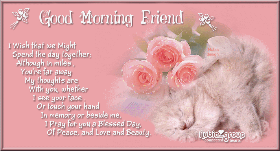 Good Morning Friend Have A Blessed Day-WG112