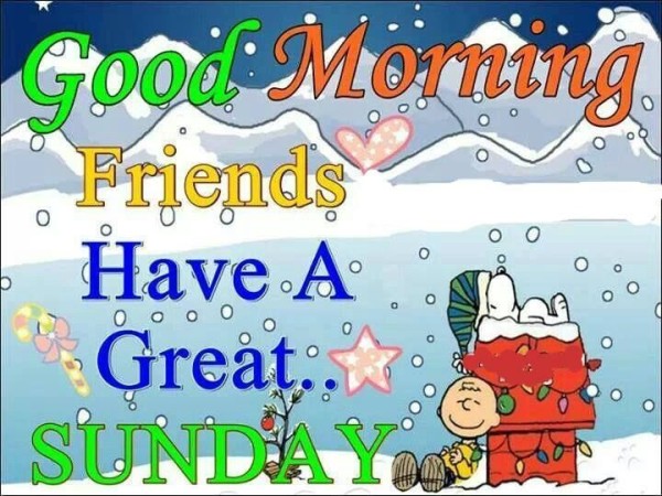 Good Morning Friends Have A Great Sunday-wm407