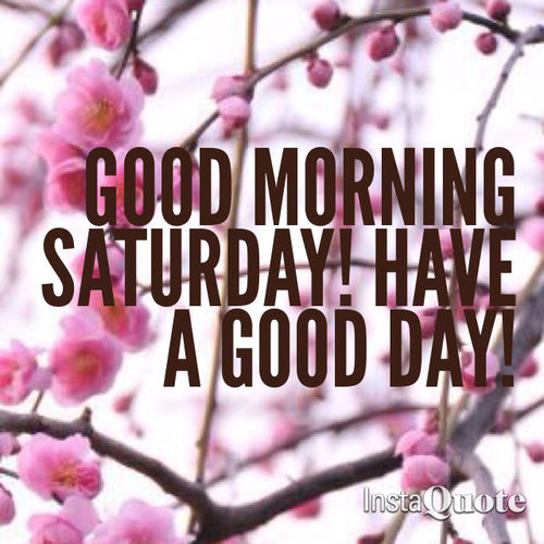 Good Morning Saturday Have A Good Day-wm325