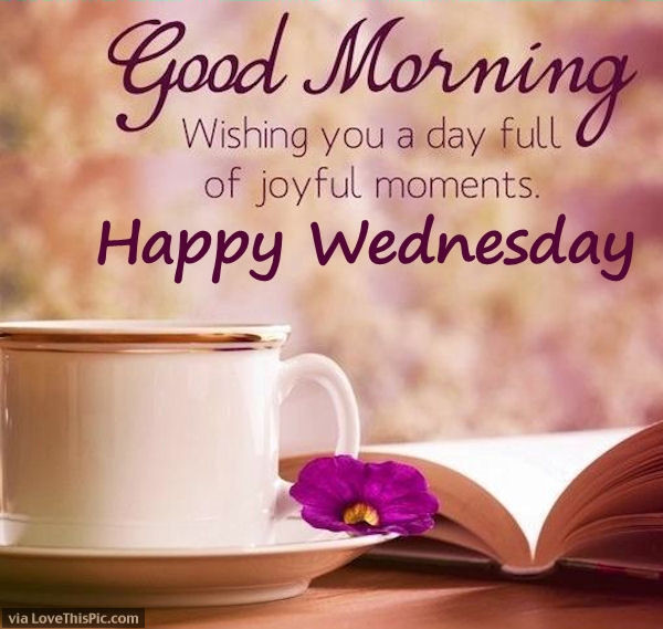 Good Morning Wishing You A Happy Wednesday-wm833