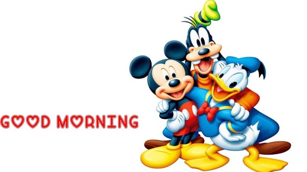 Good Morning With Disney Cartoon-wm921