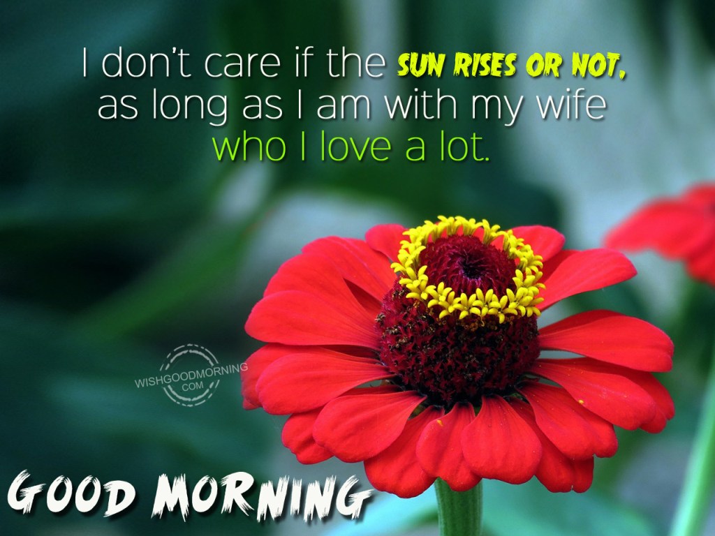 Good Morning Quotes for Wife Image