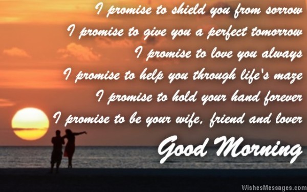 I Promise To Be Your Wife Good Morning-Wg1