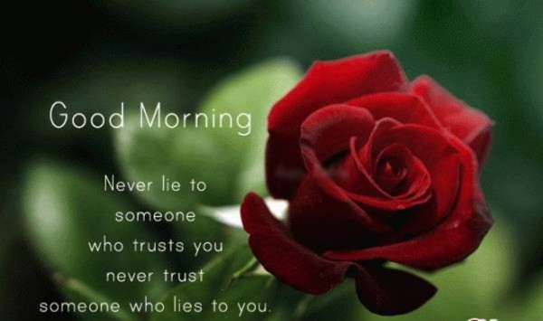 Never Lie To Someone Good Morning-wm13127