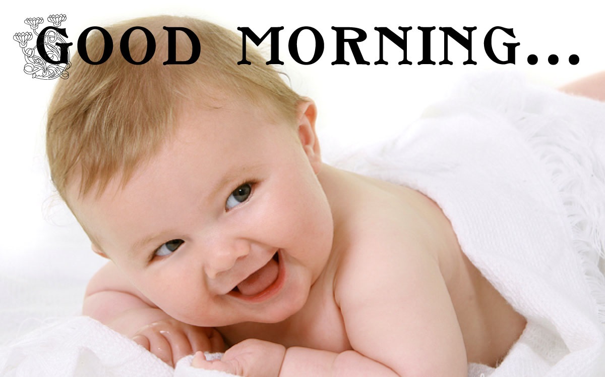 Smiling Baby Wishes You Good Morning
