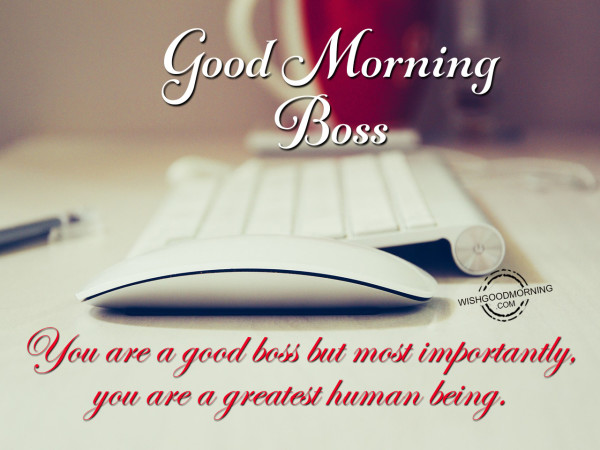 You Are A Good Boss Good Morning-wm110