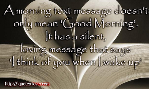 A Morning Text Message Does Not Mean Good Morning-wb78002