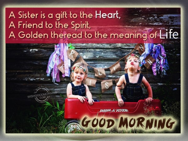 A Sister Is A Gift-Good Morning-wb6001