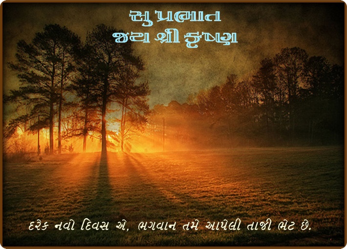 Good Morning Wishes In Gujarati Pictures Images