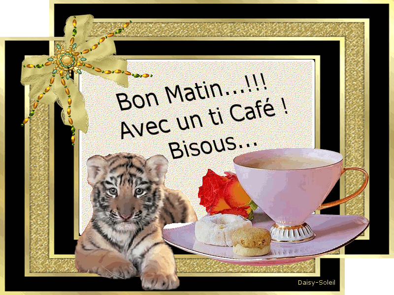 Bon Matin Avec Un Ti Cafe Bisous-wm22028