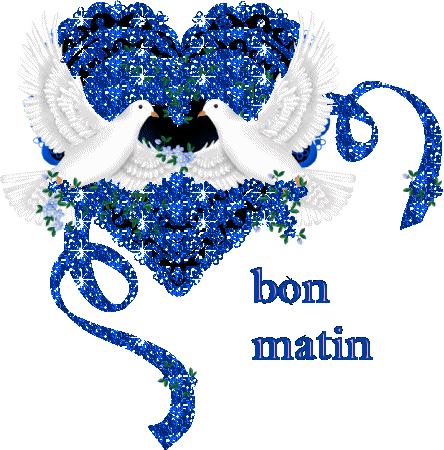 Bon Matin Glittering Heart Image-wm22045