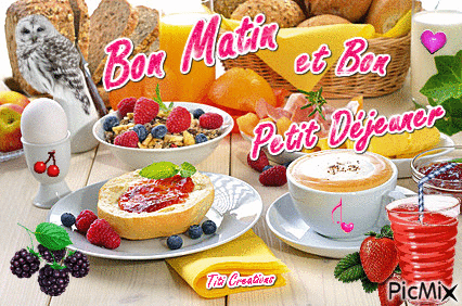 Bon Matin et  Bon Petit Dejeaner-wm22038