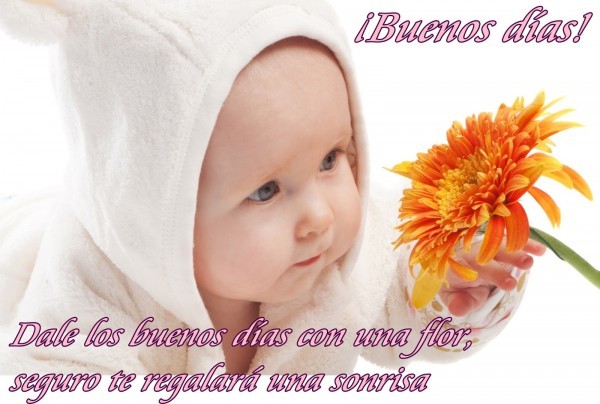 Buenos Dias Cute Baby Image-wm02020