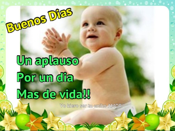 Buenos Dias -Cute Baby Image-wm02021