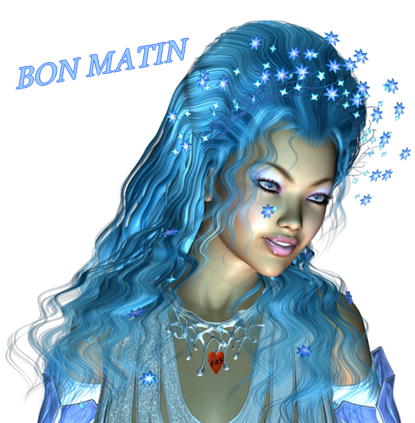 Girl Wishing You Bon Matin-wm22125