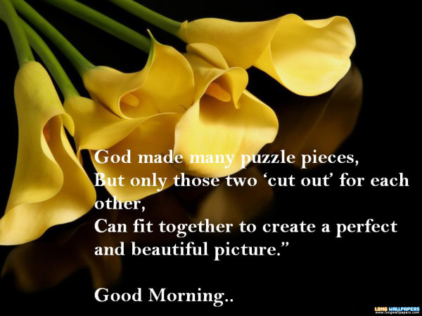 God Made Many Puzzle Pieces-Good Morning-wb78020
