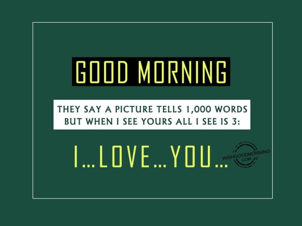 Good Morning I Love You-wb5506