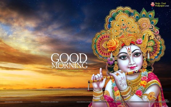 Good Morning Jai Shree Krishna-wm0307