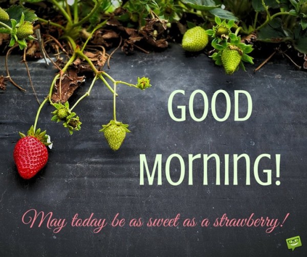 Good Morning - May Today Be As Sweet As A Strawberry-wg017036