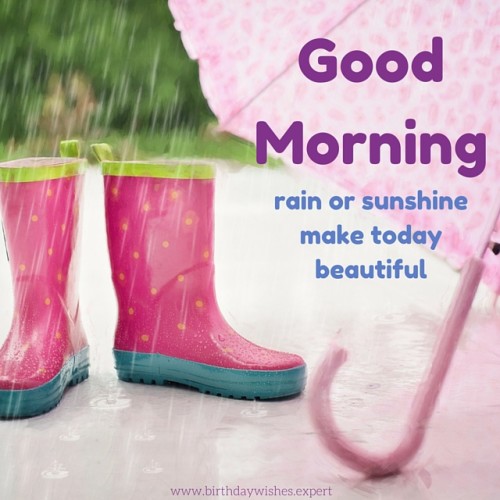 Good Morning - Rains Or Sunshine Make Today-wg015028