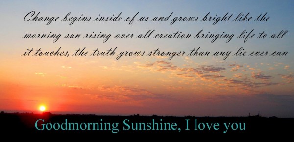 Good Morning Sunshine I Love You-sdk56