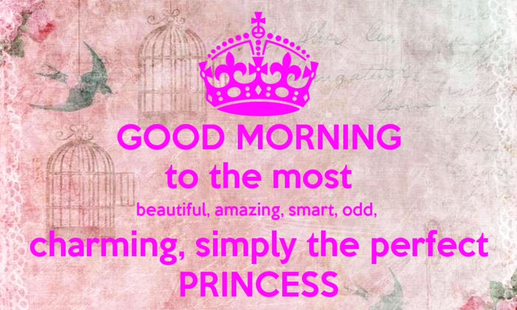 Good Morning To The Most Beautiful Princess Good Morning Wishes Images