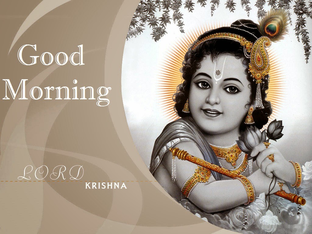 Good Morning Wish With Lord Krishna Ji