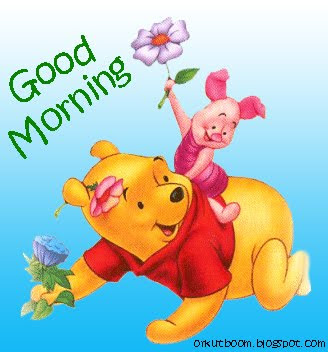 Good Morning Wish With Pooh And Piglet-wm0418