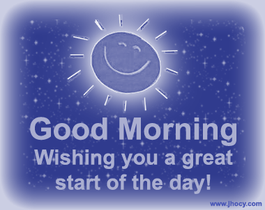 Wishing You A Great Start Of The Day – Good Morning