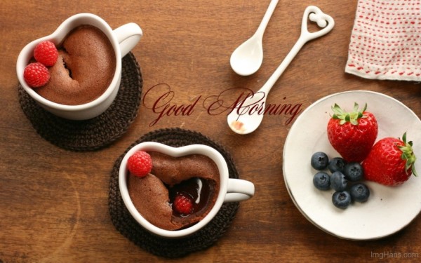 Good Morning With Cake In Cup-wg017097