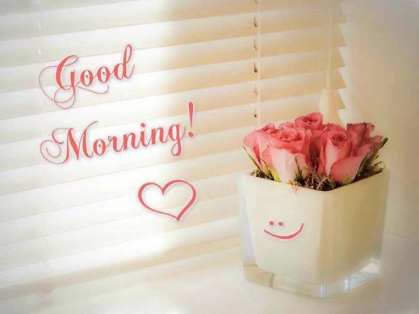 Good Morning With Flower Vase