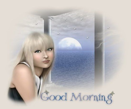 Good Morning With Girl Image-wg364