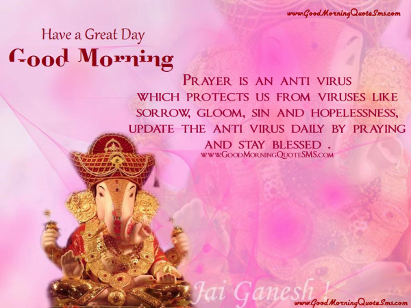 Have A Great Day Good Morning With Ganesh Ji-wm0331