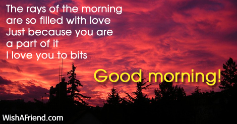 I Love You To Bits Good Morning-wb212