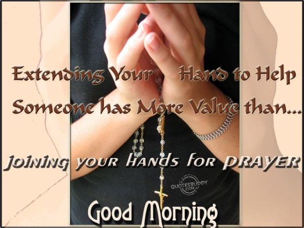 Joining Your Hands For Prayer-Good Morning-wb78076
