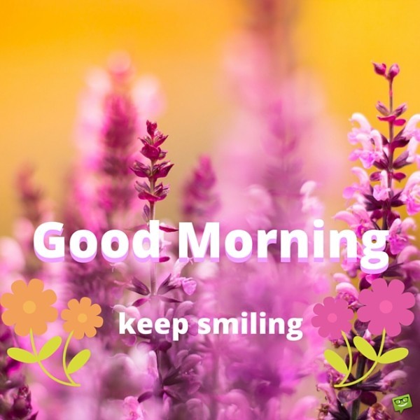 Keep Smiling Good Morning-wg01777