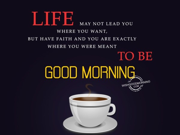 Life May Not Lead You-Good Morning-wb6421