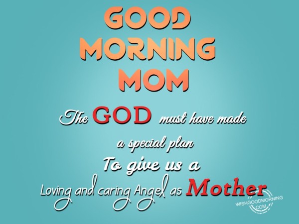 Loving And Caring Angel As Mother-Good Morning-wg9512