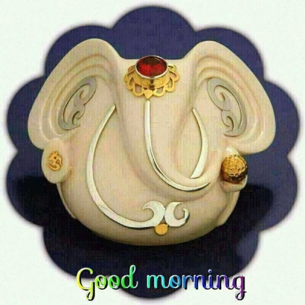 Morning Wishes With Image Of Ganesh Ji-wm0341
