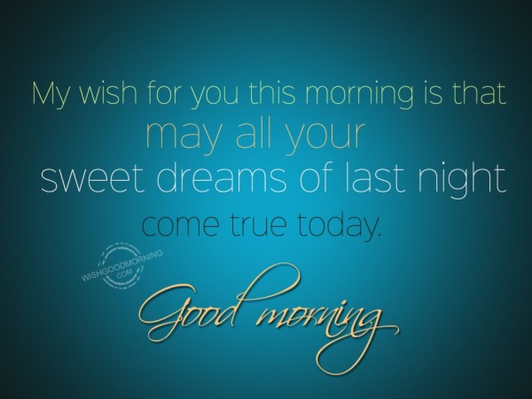 My Wish For You This Morning-wb78097