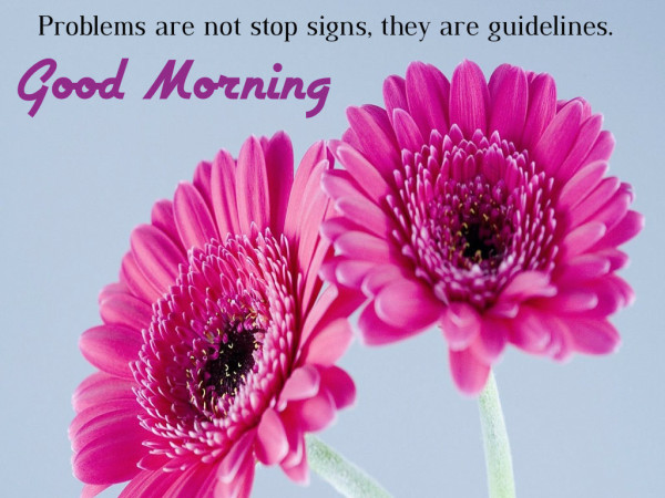 Problems Are Not Stop Signs-Good Morning-wg3631