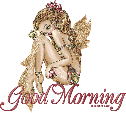 Sweet Angel Wishing Good Morning-wb01178