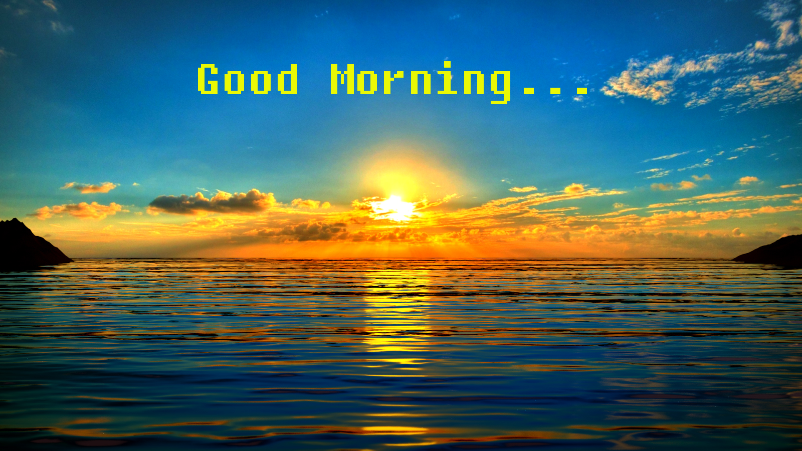 Sweet Sunrise Image – Good Morning