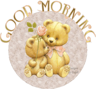 Sweet Teddy Wising You Good Morning-wm1855