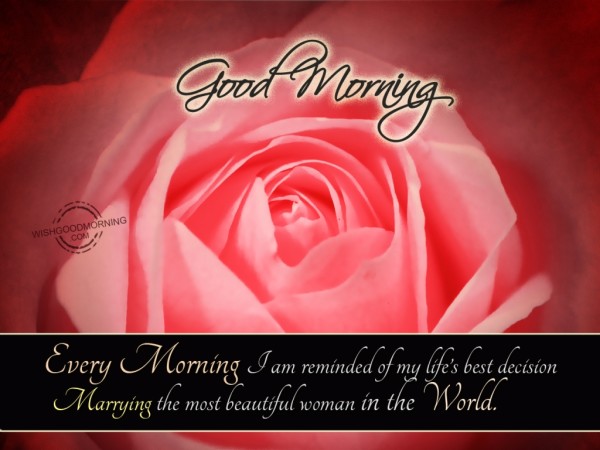 The Most Beautiful Woman In the World-Good Morning-wb585