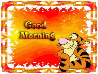 Tiger Wishing You Good Morning-wm0438